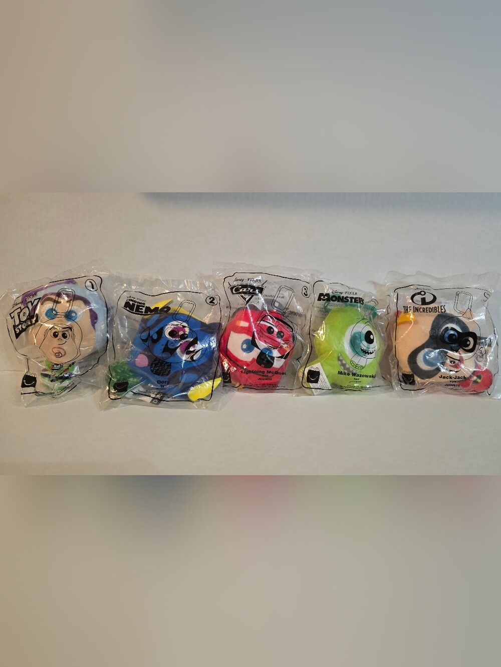 McDonald’s Pixar Character Plush Toy Set - Assorted Colors